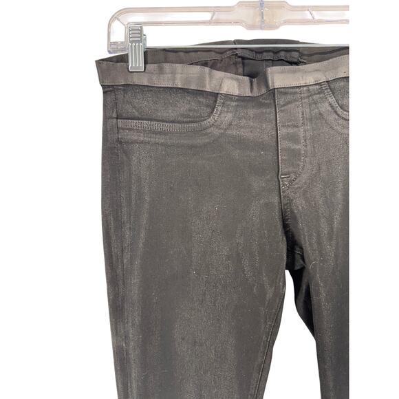 Helmut Lang Black Coated Skinny Pants Women’s Size 27 Minimalist Stretch - Picture 4 of 5
